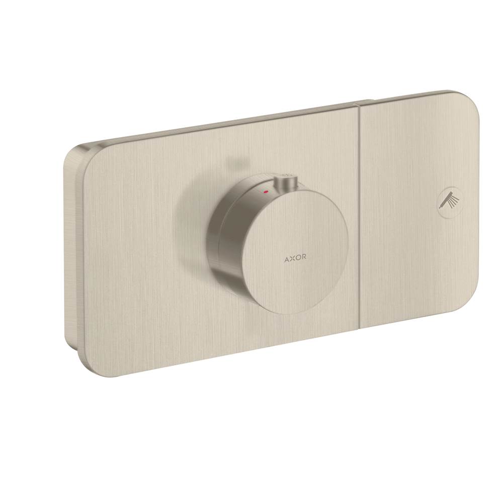 Axor ONE Thermostatic Module Trim for 1 Function in Brushed Nickel