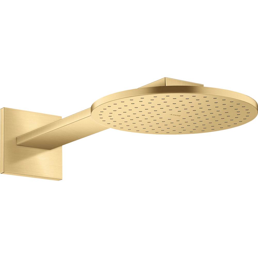Axor ShowerSolutions Showerhead 250 2- Jet with Showerarm Trim, 1.75 GPM in Brushed Gold Optic
