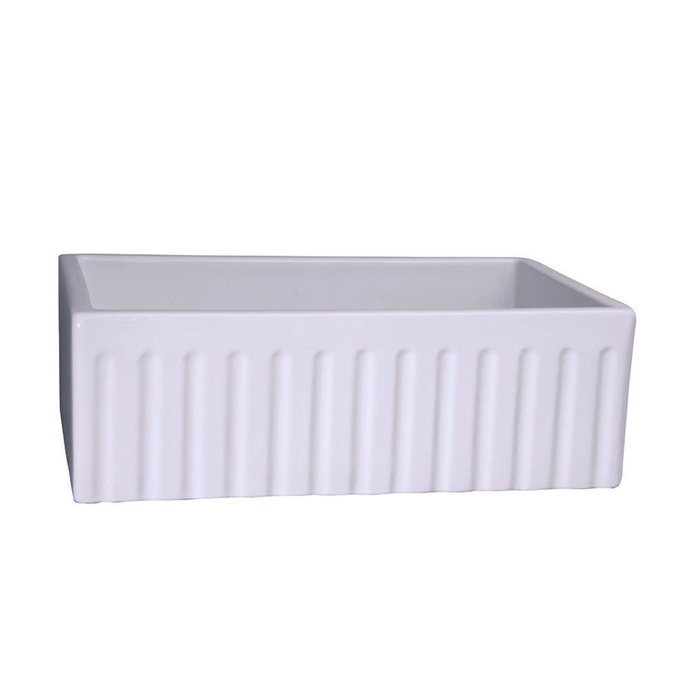 Barclay Felicity 30'' Farmer SinkFluted Front,  White