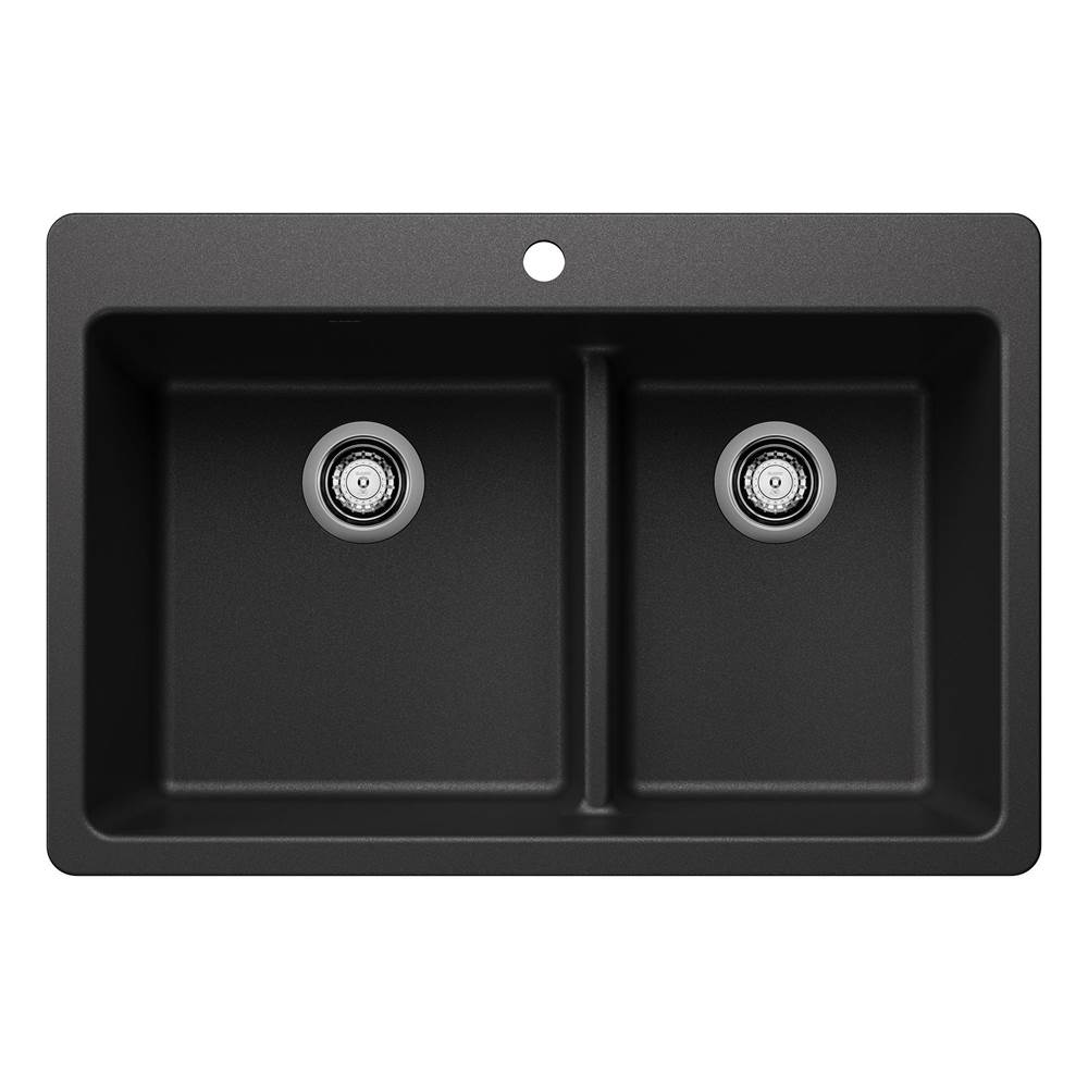 Blanco Liven 1-3/4 Low Divide Dual Mount - Anthracite