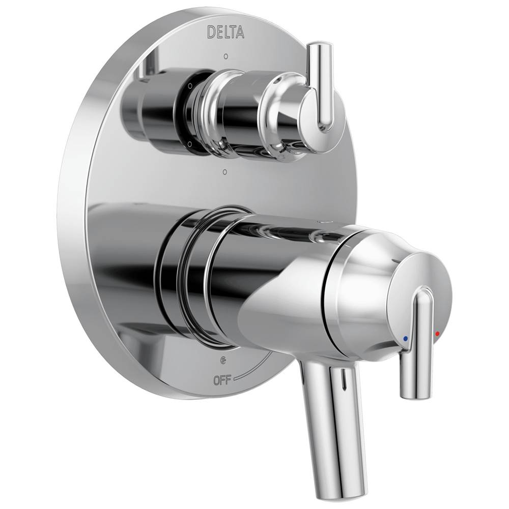 Delta Faucet Trinsic® Contemporary Two Handle TempAssure® 17T Series Valve Trim with 6-Setting Integrated Diverter