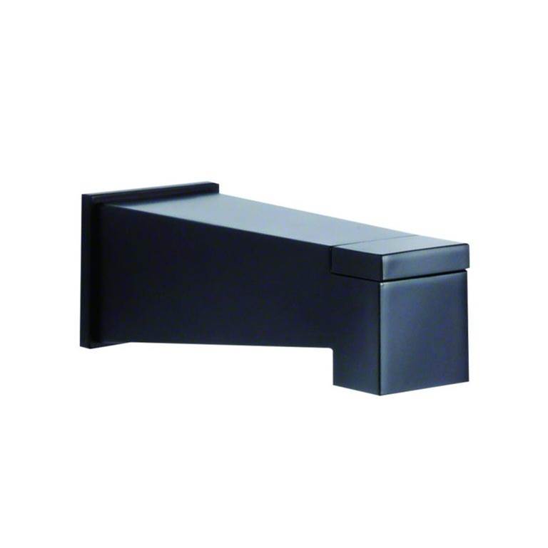 Gerber Plumbing Mid-Town Wall Mount Tub Spout with Diverter Satin Black