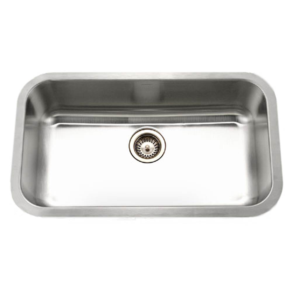 Hamat Undermount Stainless Steel Large Single Bowl Kitchen Sink, 18 Gauge