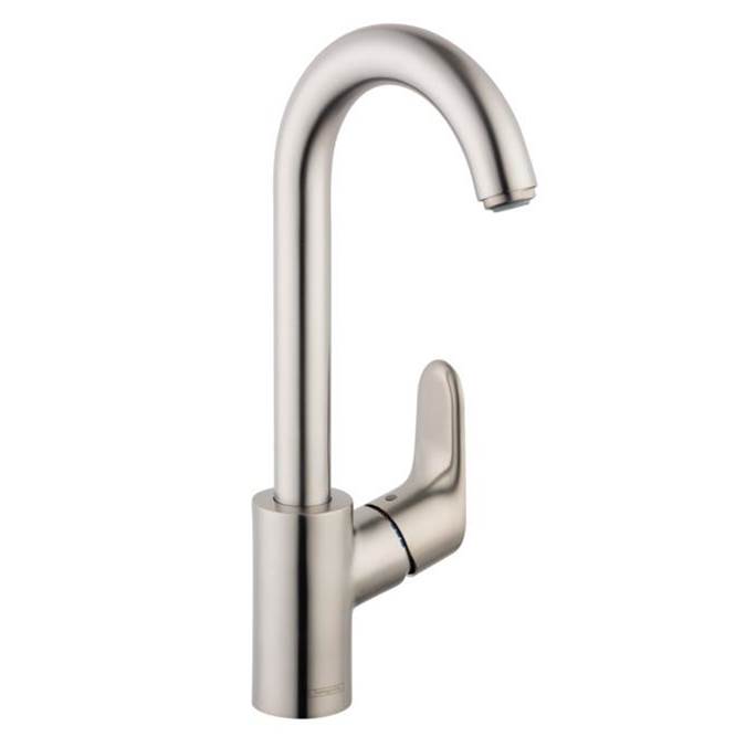 Hansgrohe Focus Bar Faucet, 1.5 GPM in Steel Optic