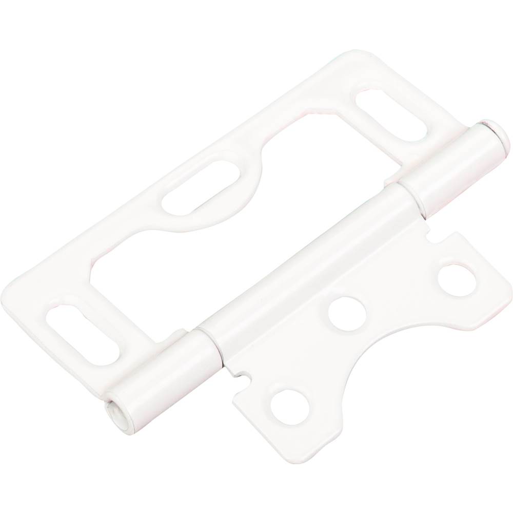Hardware Resources 3'' Swaged Loose Pin Non-Mortise Hinge with 3 Slots - White