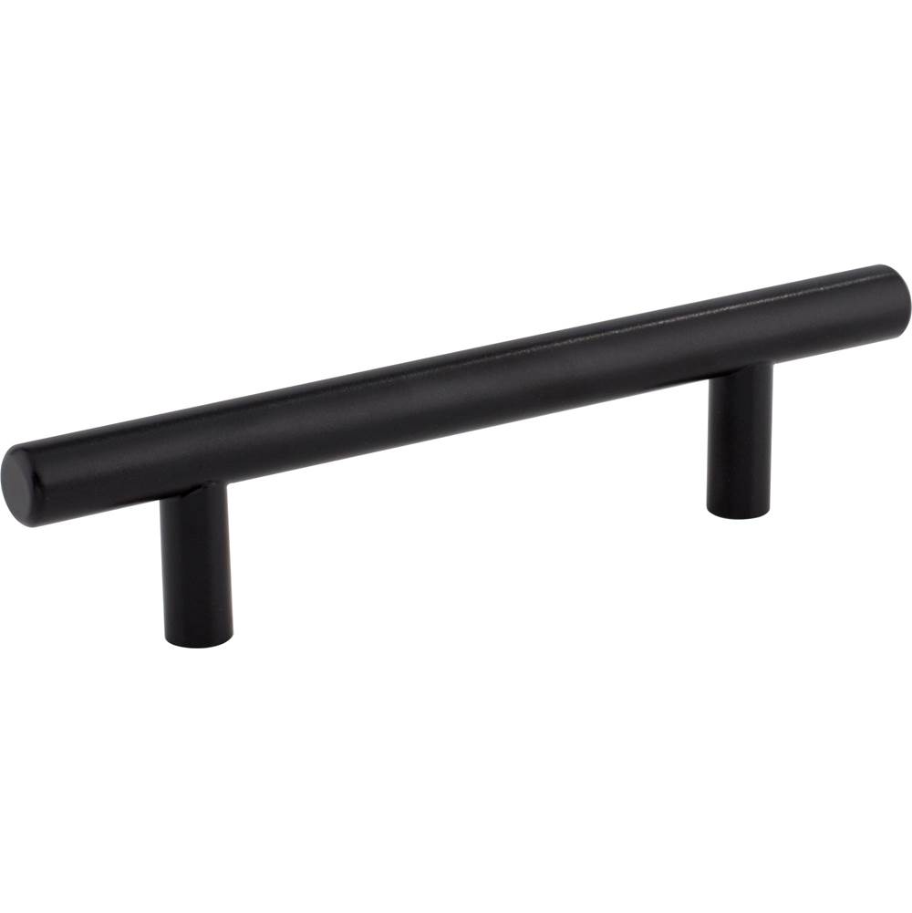 Hardware Resources 96 mm Center-to-Center Hollow Matte Black Stainless Steel Naples Cabinet Bar Pull