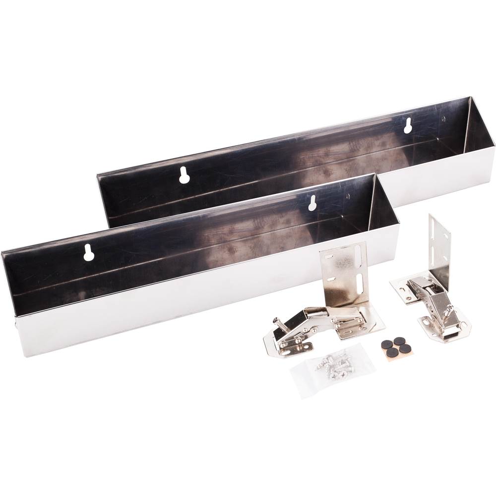 Hardware Resources 14'' Stainless Steel Tip-Out Tray Kit for Sink Front