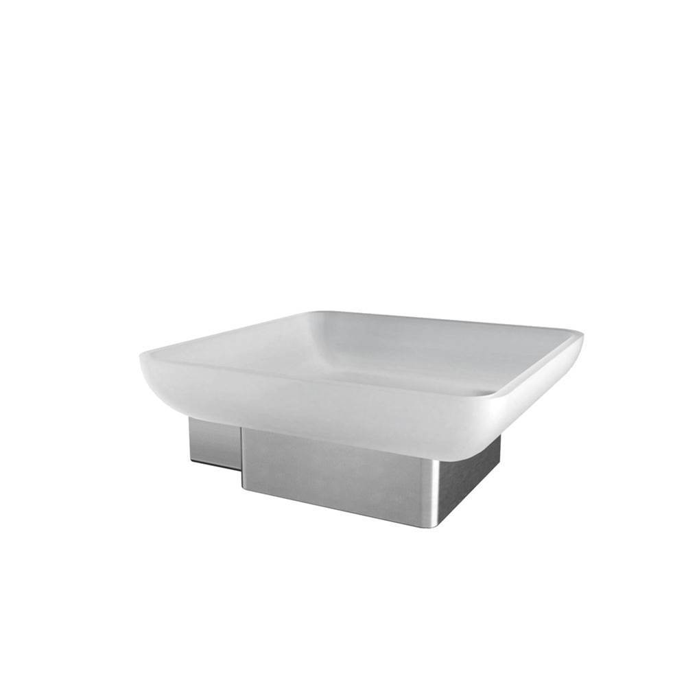 ICO Bath Cinder Soap Dish Holder - Brushed Nickel