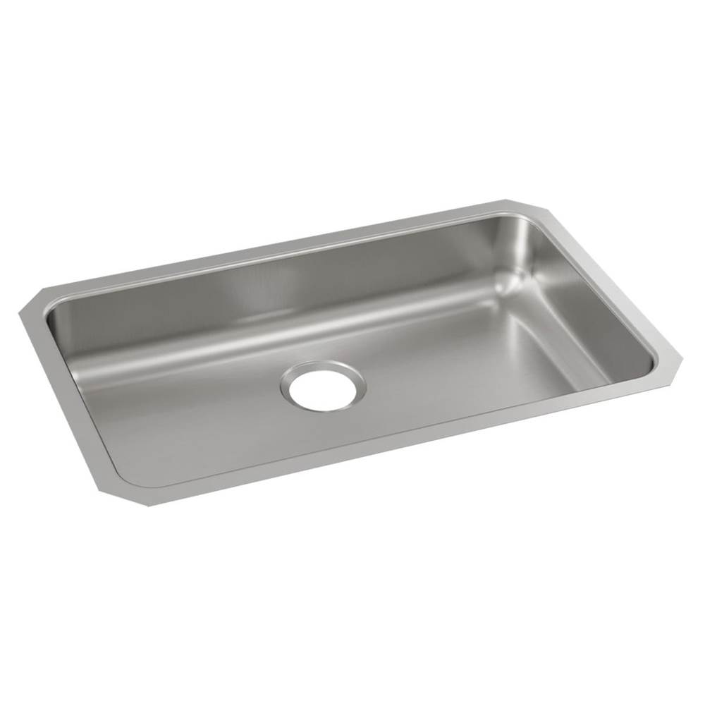 Just Manufacturing Stainless Steel 30-1/2'' x 18-1/2'' x 5-3/8'' Single Bowl Undermount ADA Sink