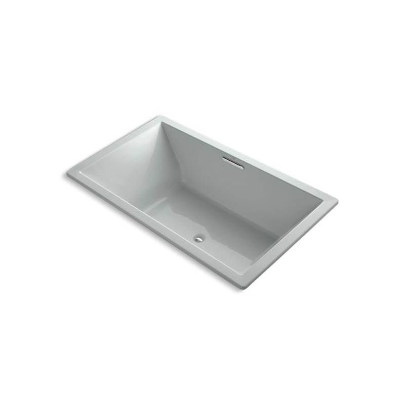 Kohler Underscore® Rectangle 72'' x 42'' drop-in bath with Bask® heated surface and center drain