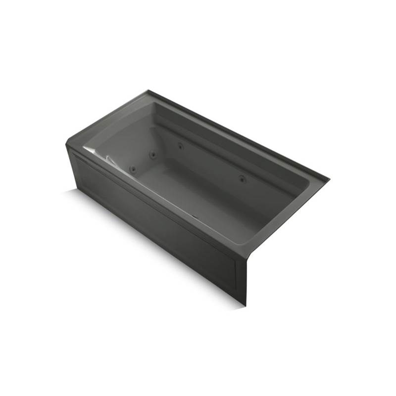Kohler Archer® 72'' x 36'' alcove whirlpool bath with integral apron and right-hand drain