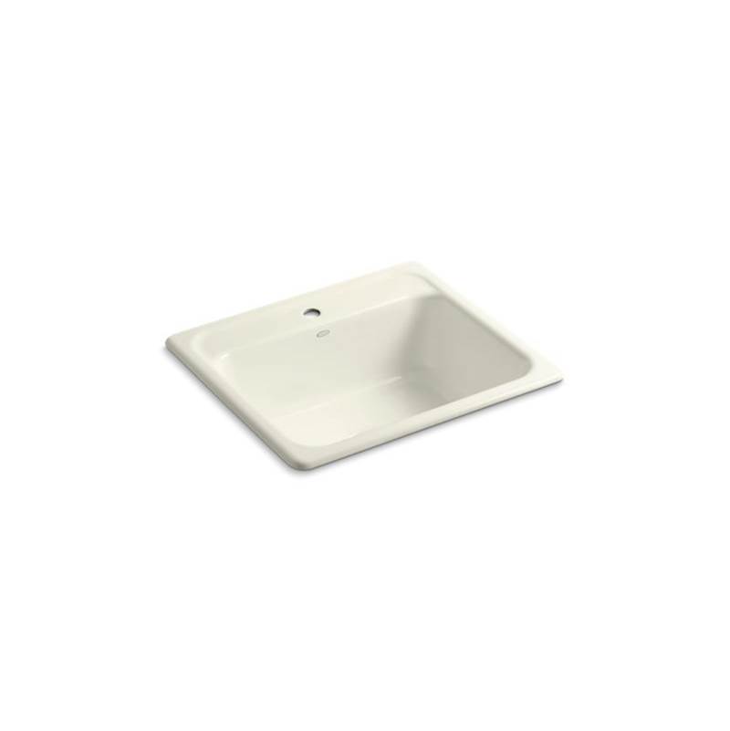 Kohler Mayfield™ 25'' x 22'' x 8-3/4'' top-mount single-bowl kitchen sink with single faucet hole