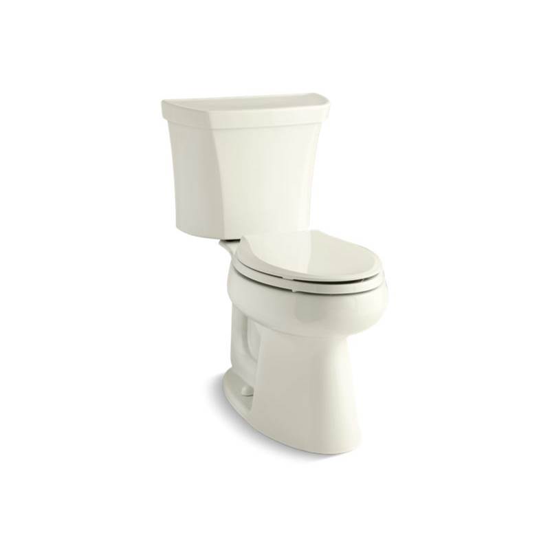 Kohler Highline® Comfort Height® Two-piece elongated 1.28 gpf chair height toilet with right-hand trip lever, tank cover locks, and insulated tank