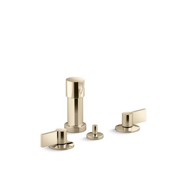 Kohler Components® Widespread bidet faucet with Lever handles