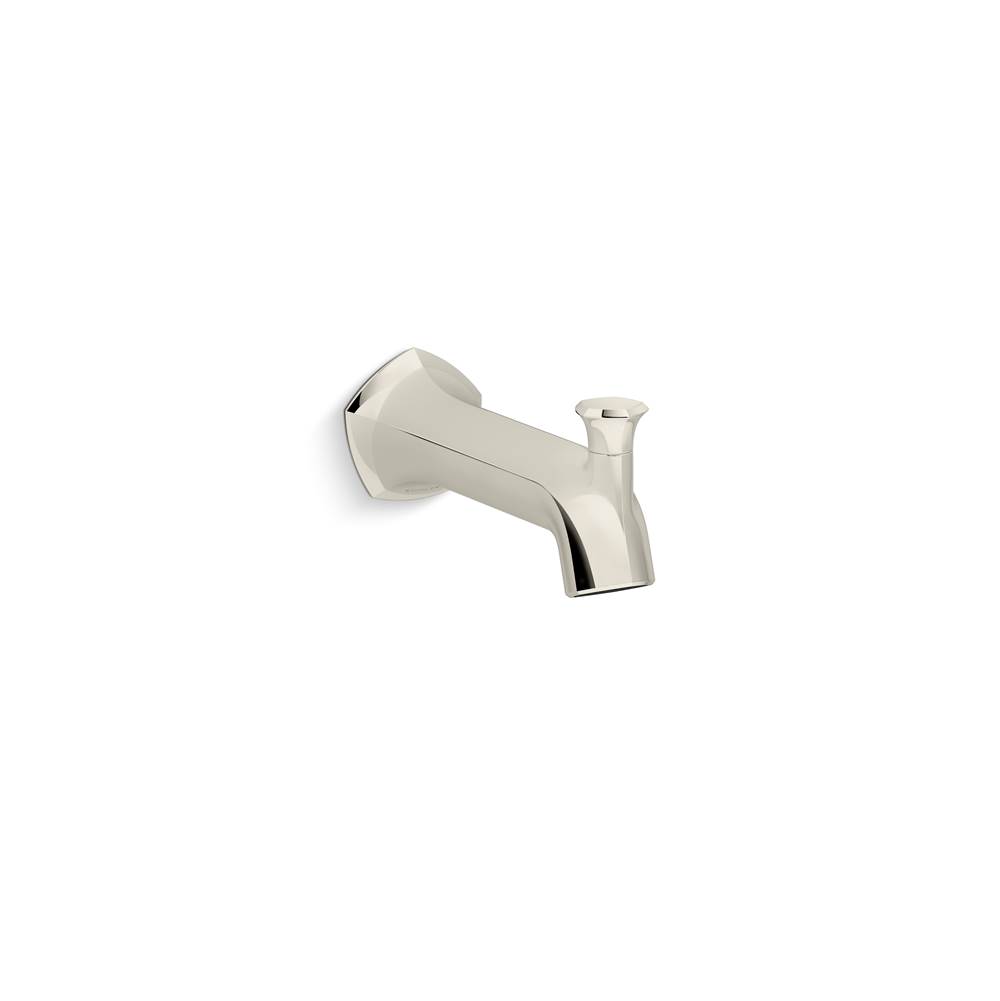 Kohler Occasion™ Wall-mount bath spout with Straight design and diverter