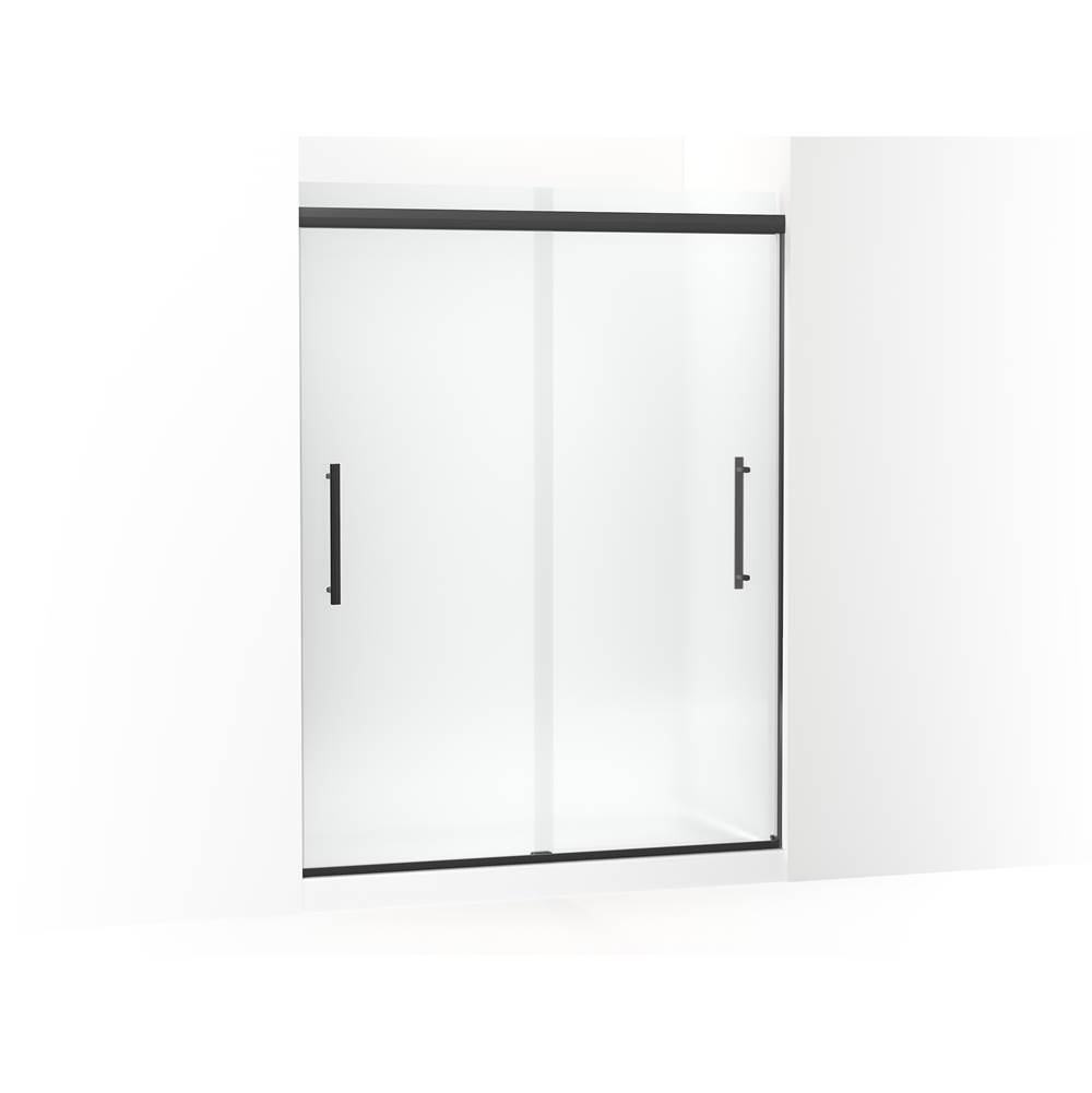 Kohler Pleat Frameless Sliding Shower Door, 79-1/16 in. H X 54-5/8 - 59-5/8 in. W, With 5/16 in. Thick Frosted Glass