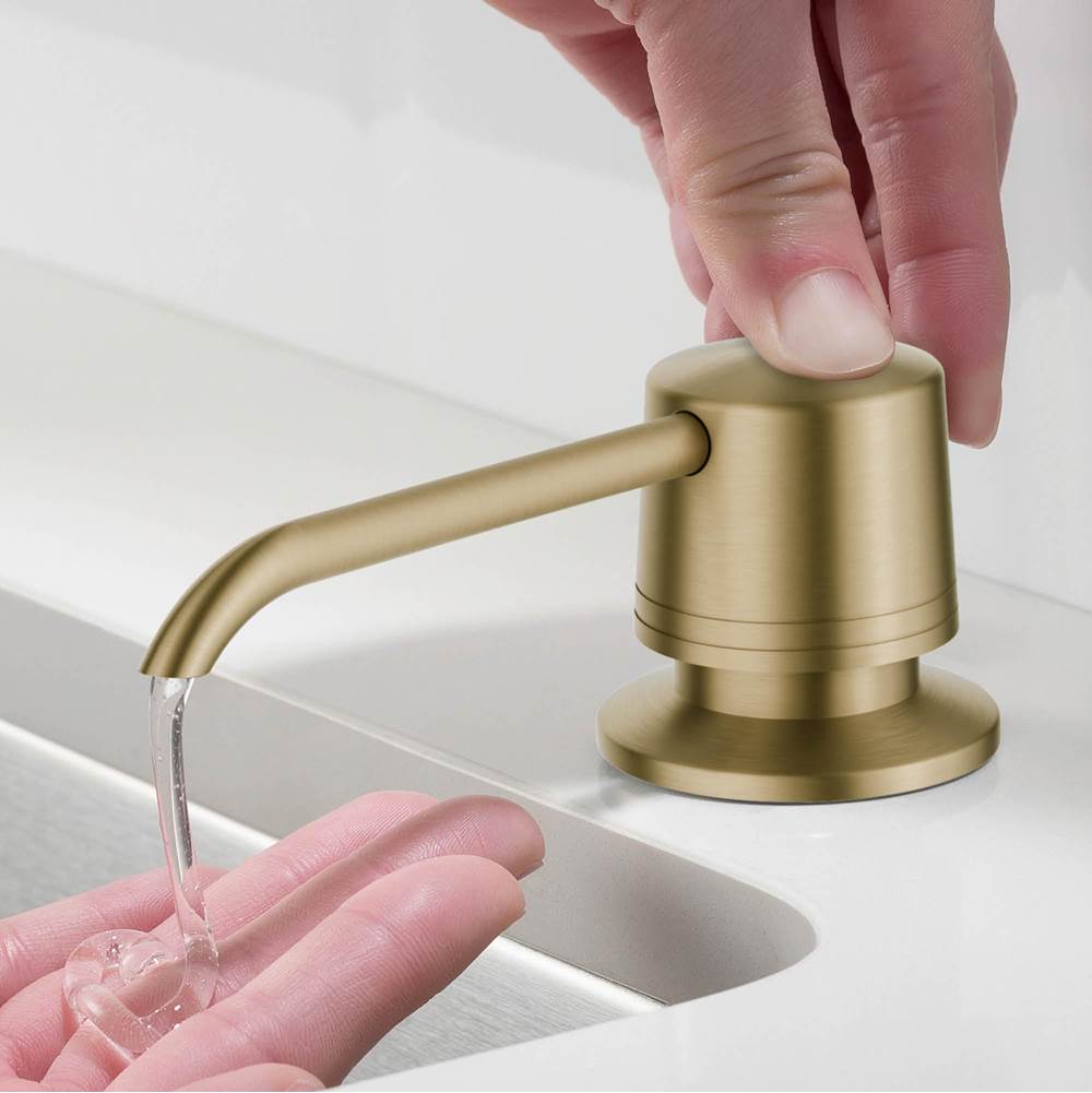 Kraus Kitchen Soap and Lotion Dispenser in Brushed Gold