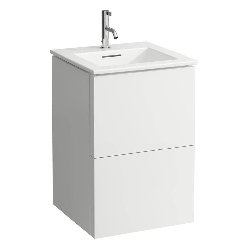 Laufen Combipack 19 11/16'', washbasin ''slim'' with vanity unit with 2 drawers, incl. drawer organizer, wall mounted