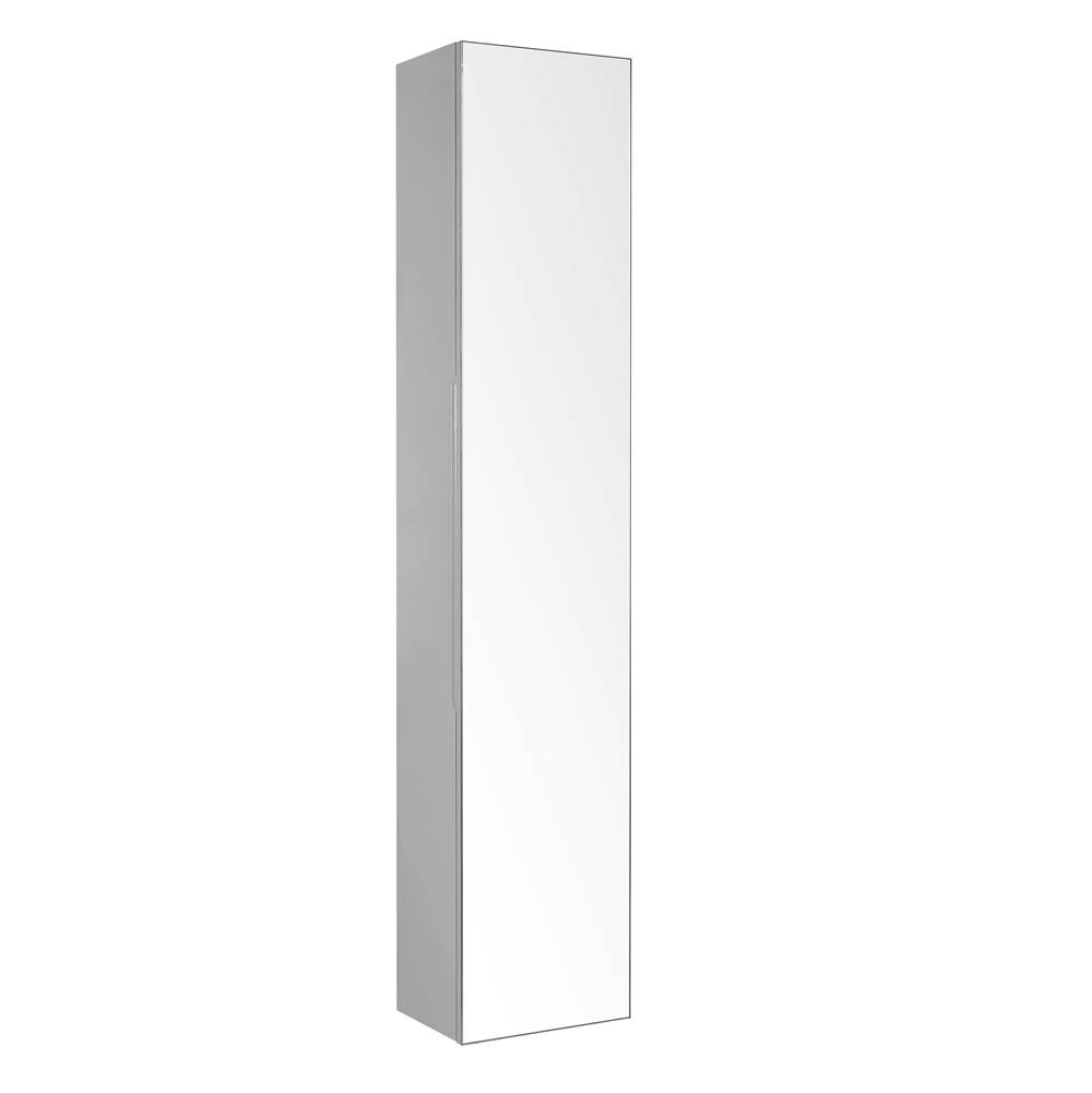 Madeli Urban 12''W. Whisper Grey, Linen Cabinet. Wall Hung, Right Hinged, 11-13/16'' X 8-11/16'' X 59-1/16''