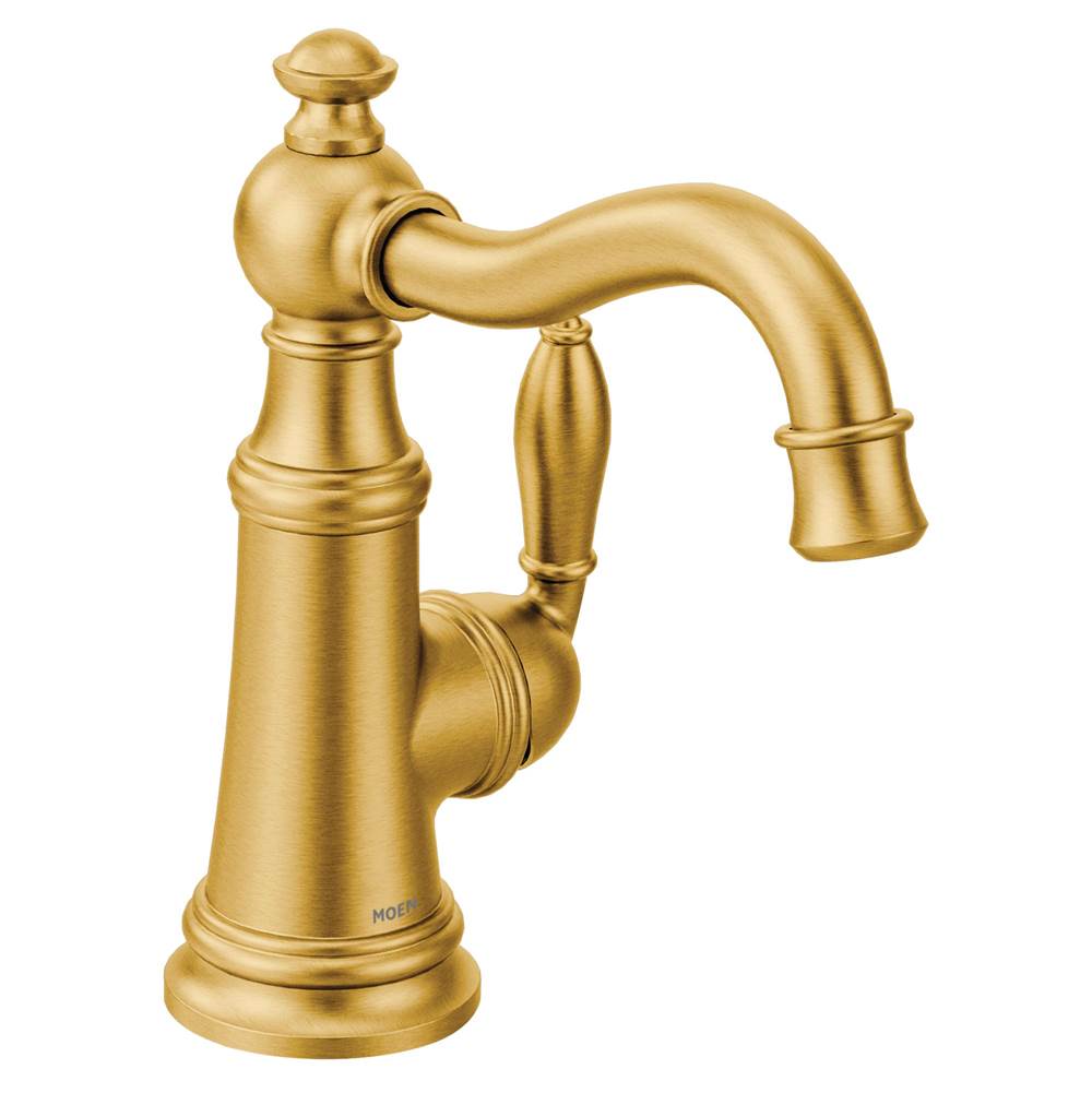 Moen Weymouth Single Handle Bar Faucet, Brushed Gold