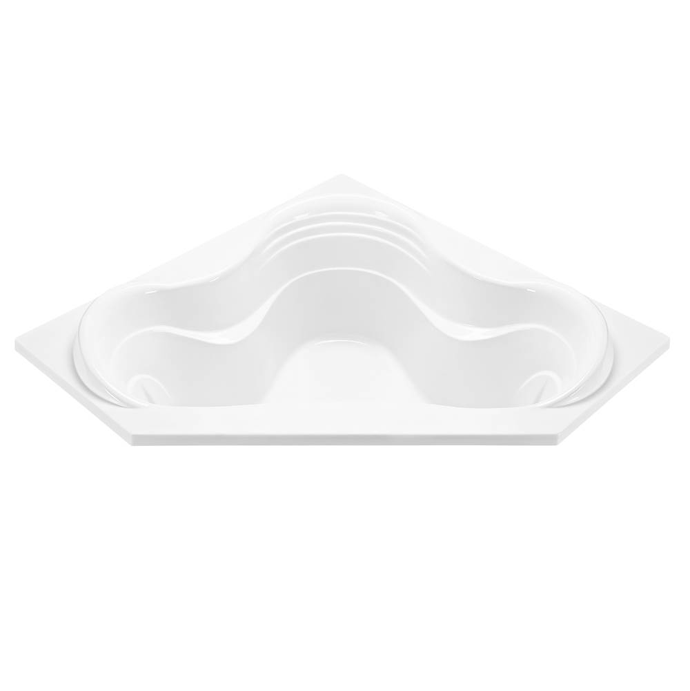 MTI Baths Cayman 4 Acrylic Cxl Drop In Corner Air Bath - White (59.875X59.875)