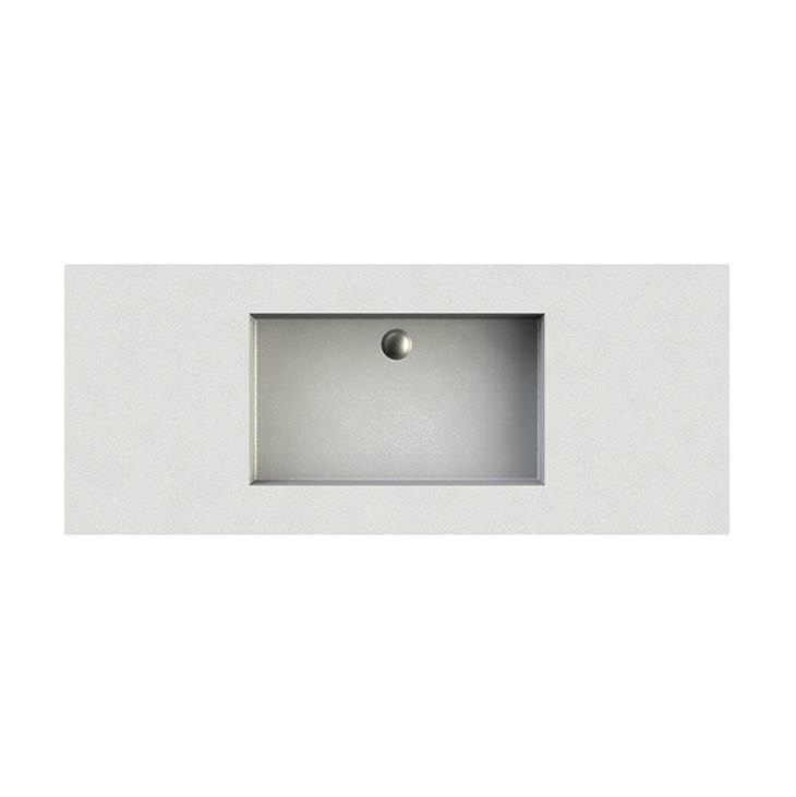 MTI Baths Petra 13 Sculpturestone Counter Sink Single Bowl Up To 36'' - Matte Biscuit