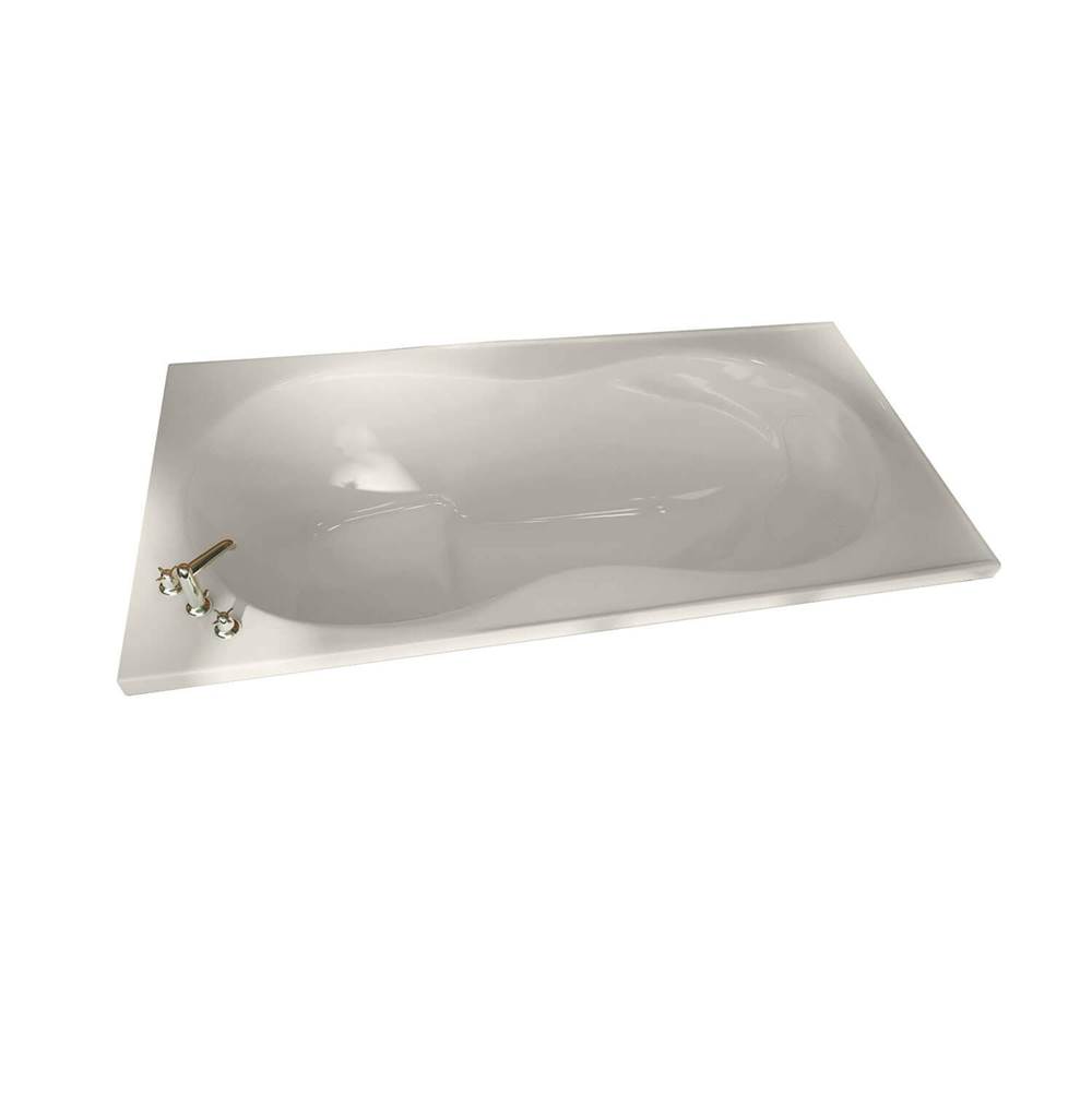 Maax Melodie 66 x 33 Acrylic Alcove Center Drain Bathtub in Biscuit