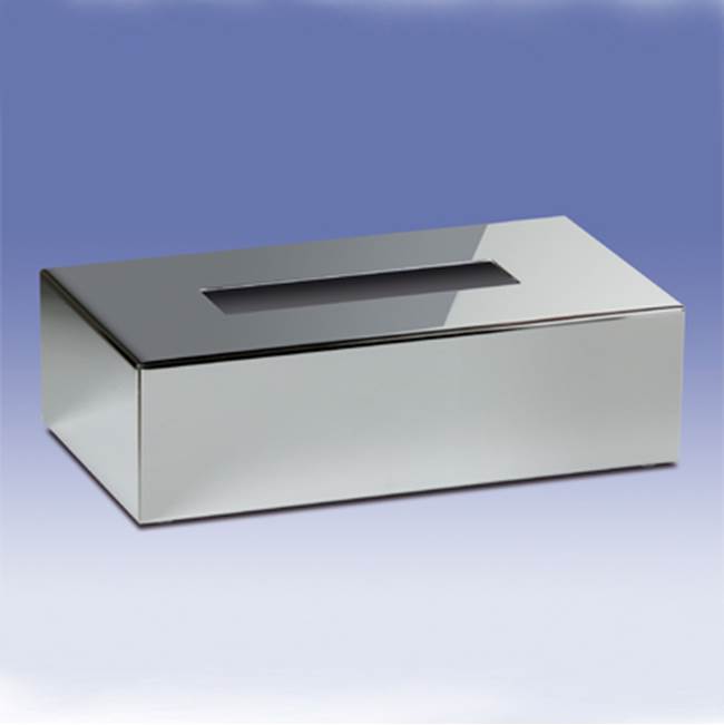 Nameeks Rectangle Tissue Box Cover in Chrome