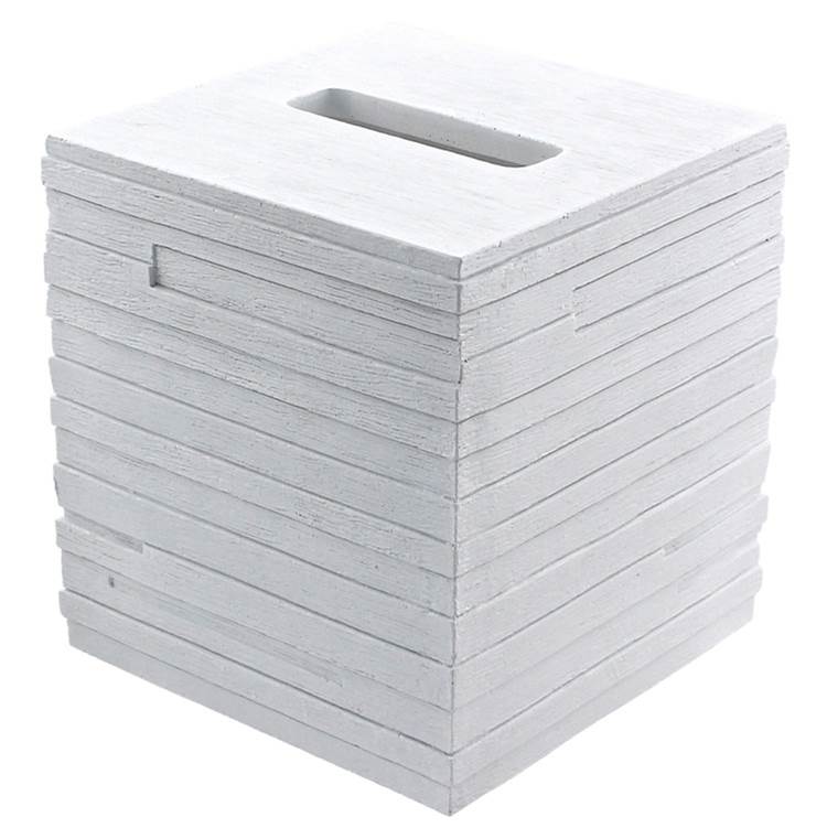 Nameeks White Free Standing Tissue Box Cover