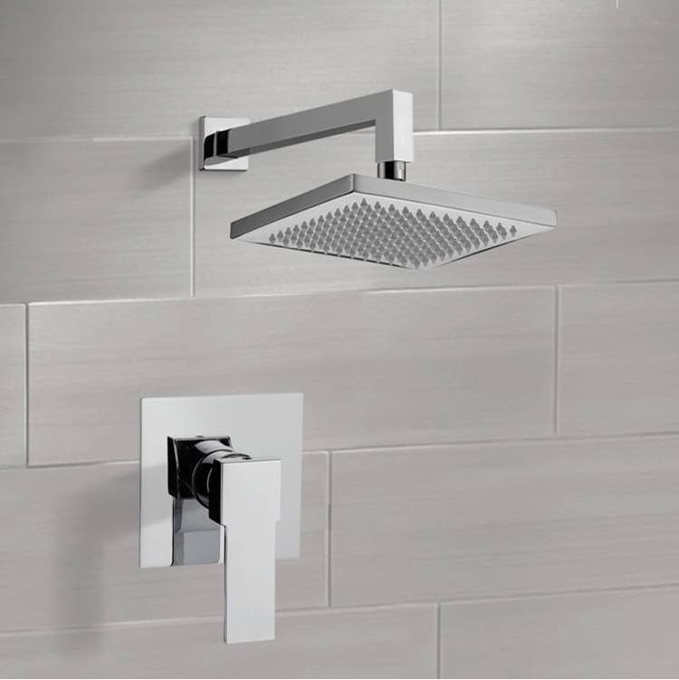 Nameeks Contemporary Rectangular Shower Faucet Set