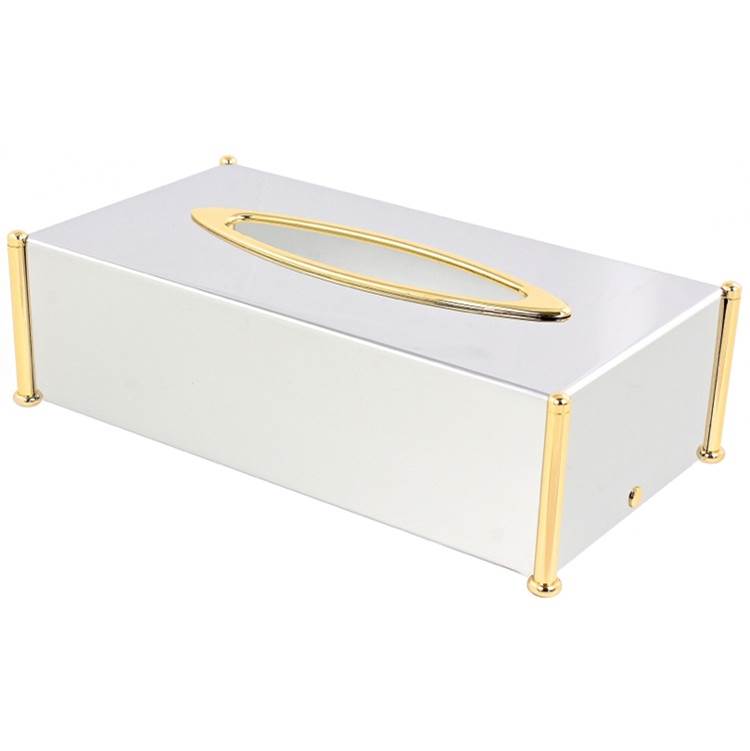 Nameeks Rectangle Brass Tissue Box Cover