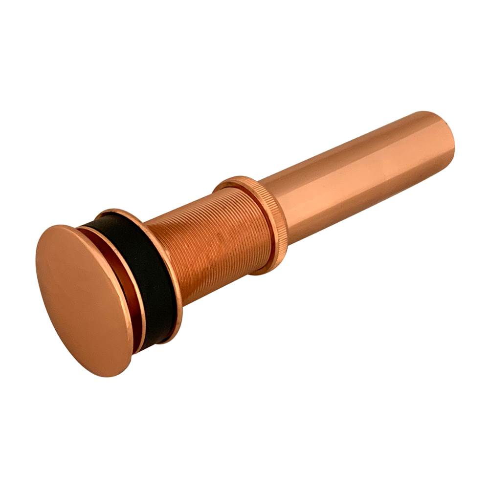 Premier Copper Products 1.5'' Non-Overflow Pop-up Bathroom Sink Drain - Polished Copper