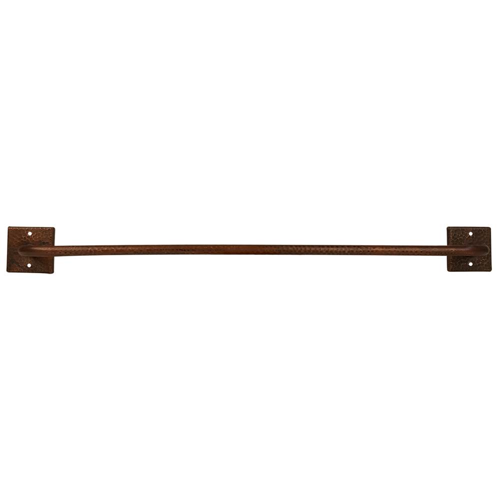 Premier Copper Products 30'' Hand Hammered Copper Towel Bar