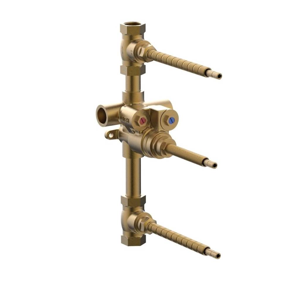 Phylrich 3/4'' Thermostatic Valve with Two 3/4'' Volume Controls