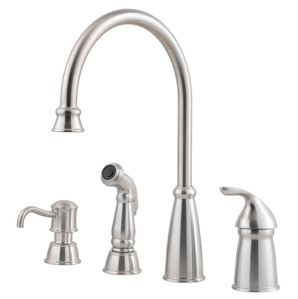 Pfister GT26-4CBS - Stainless Steel - Single Handle Kitchen Faucet
