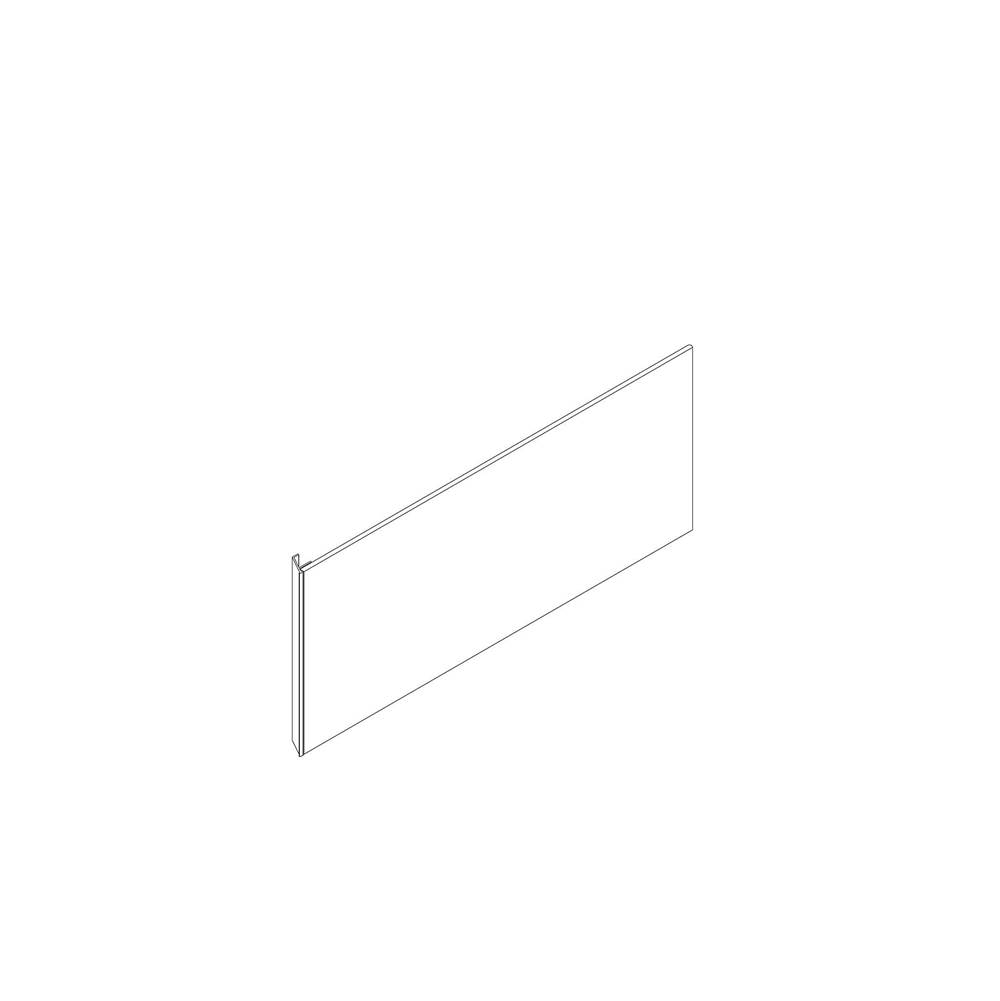 Robern Cartesian and Profiles Side Kit, 15'' H x 18'' D, Single Side Kit, Matte Gray