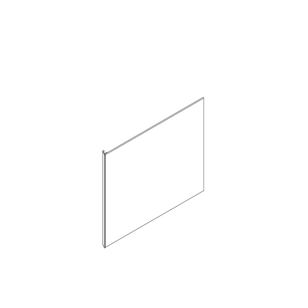 Robern Cartesian and Profiles Side Kit, 22-1/2'' H x 18'' D, Single Side Kit, White