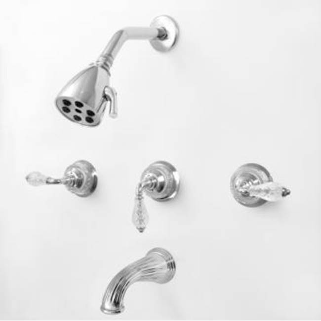 Sigma 3 Valve Tub & Shower Set TRIM (Includes HAF and Wall Tub Spout) LUXEMBOURG SATIN NICKEL PVD .42