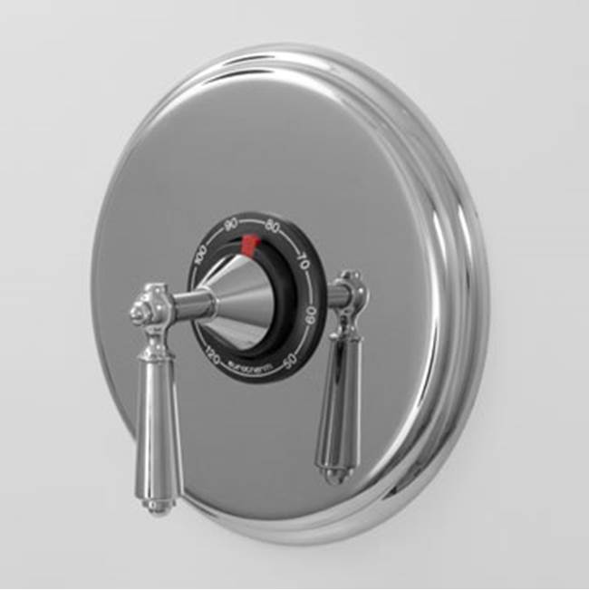 Sigma 3/4'' Thermostatic Set with 9'' Plate TRIM MONTE CARLO POLISHED NICKEL PVD .43