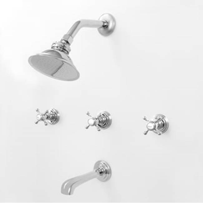 Sigma 3 Valve Tub & Shower Set Trim (Includes Haf And Wall Tub Spout) Sussex Polished Brass Pvd .40