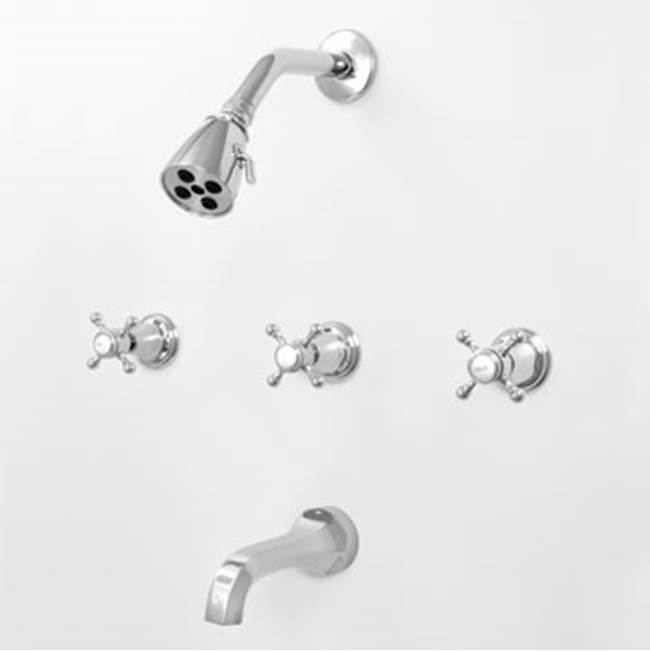Sigma 3 Valve Tub & Shower Set Trim (Includes Haf And Wall Tub Spout) St. Michel Polished Brass Pvd .40