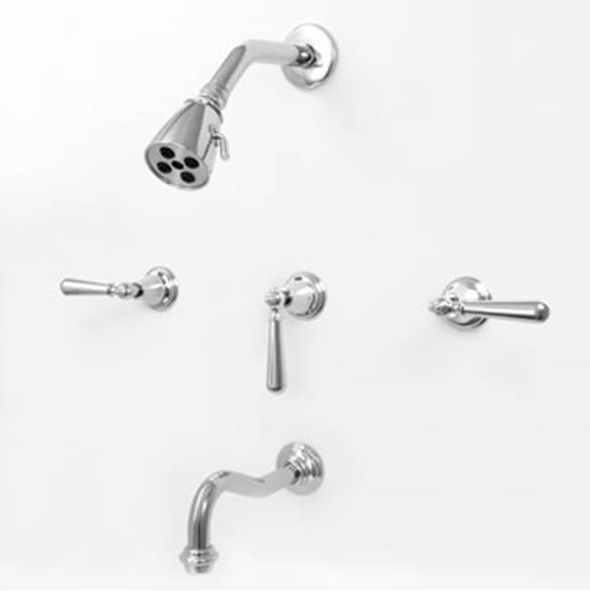 Sigma 3 Valve Tub & Shower Set TRIM (Includes HAF and Wall Tub Spout) LOIRE POLISHED BRASS PVD .40