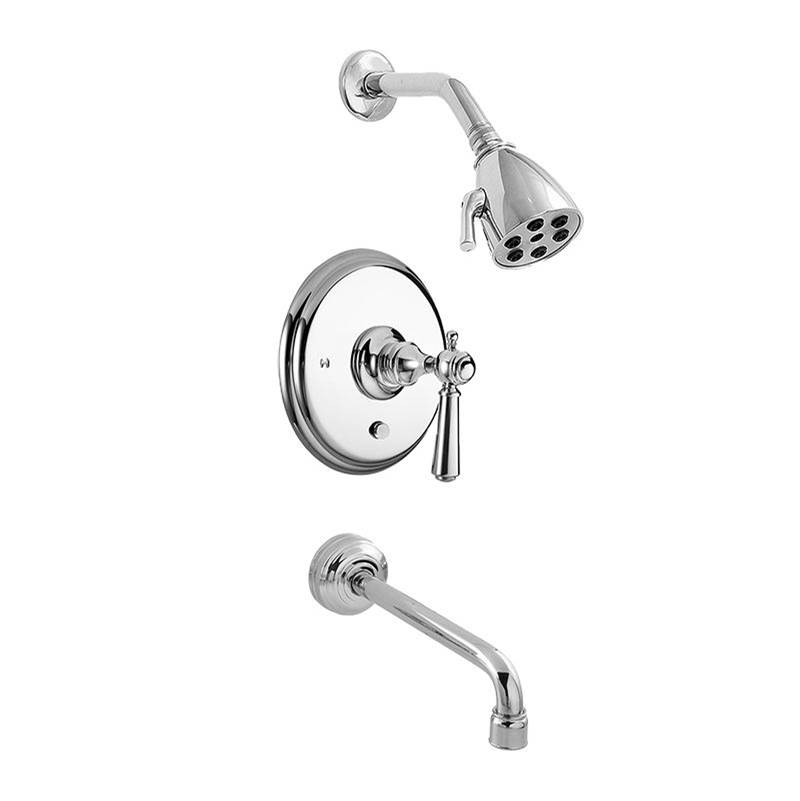Sigma Pressure Balanced Deluxe Tub & Shower Set Trim (Includes Haf And Wall Tub Spout) Tremont Polished Nickel Pvd .43