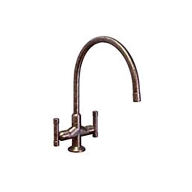 Sonoma Forge Cuvee Deck Mount Faucet  With Swivel Gooseneck Spout & Side Spray 6-1/2'' Center To Aerator  8-1/2'' Spout Height
