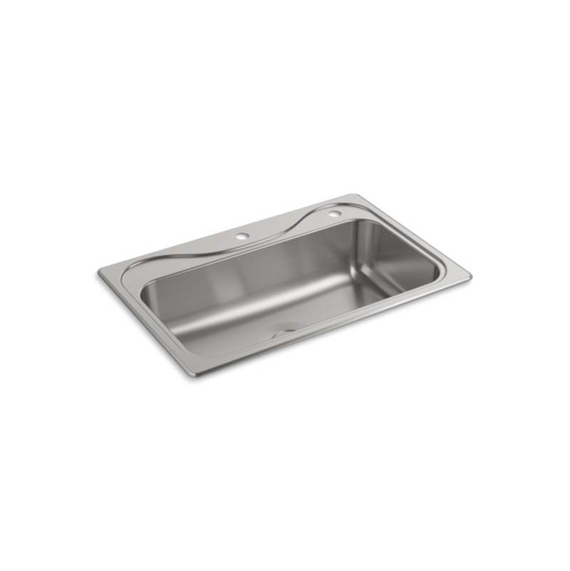 Sterling Plumbing Southhaven® Top-Mount Single–Bowl Kitchen Sink, 33'' x 22'' x 8''