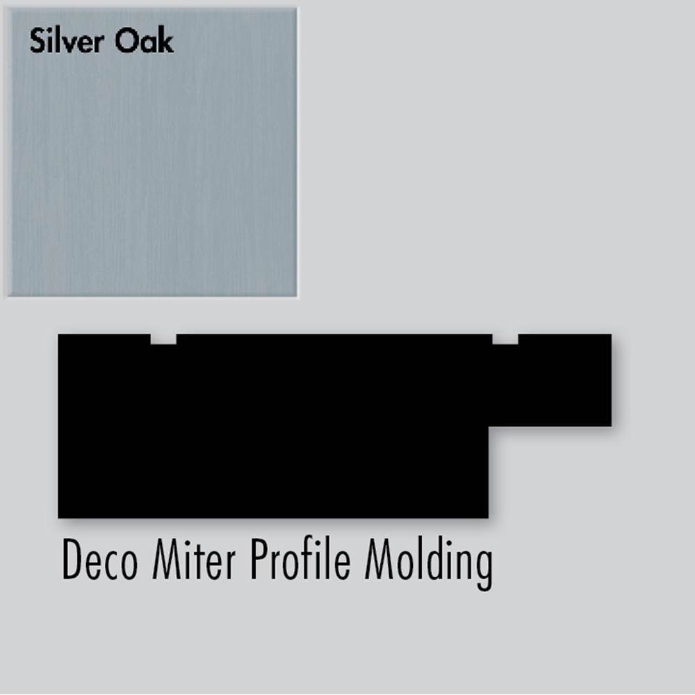 Strasser Woodenworks 2.25 X .75 X 72 Molding Deco Miter Silver Oak