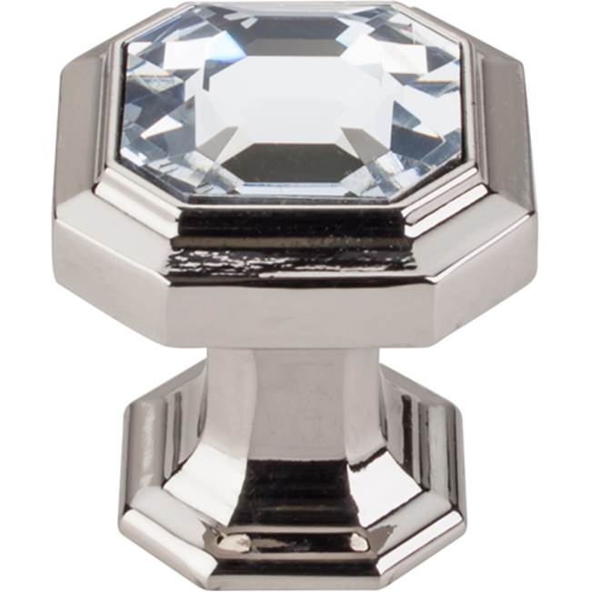 Top Knobs Crystal Emerald Knob 1 1/8 Inch Polished Nickel