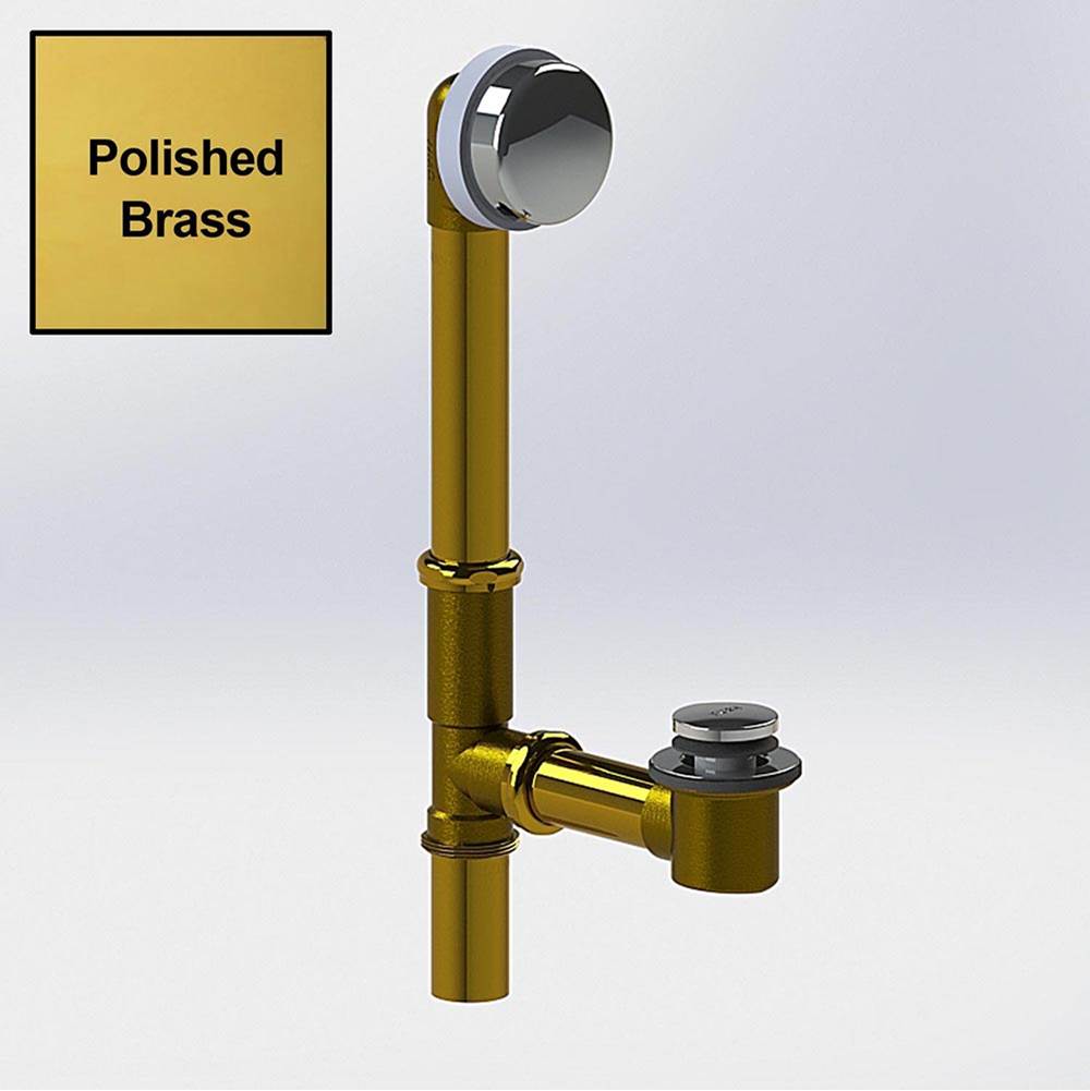Watco Manufacturing Innovator Foot Act. Bath Waste Tubs To 16-In. 17G Brs Brs Polished Brass ''Pvd''