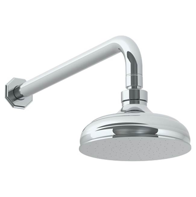 Watermark Wall Mounted Showerhead, 6''dia, with 14'' Arm and Flange