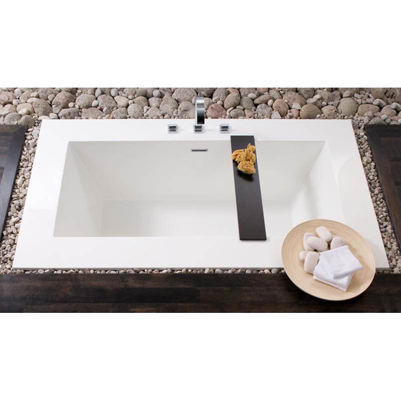WETSTYLE Cube Bath 72 X 40 X 24 - 1 Wall - Built In Sb O/F & Drain - Copper Conn - White Matte